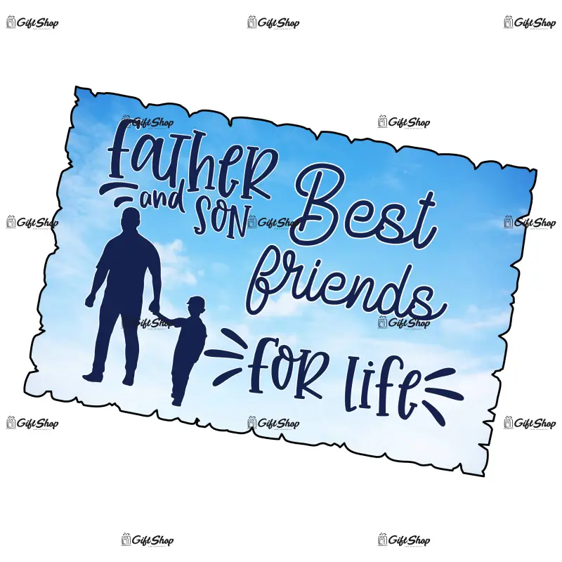 Father and sun best friends for life, magnet frigider mgs067